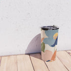 Soft Abstract Floral Garden II Travel Mug Gallery Image 4