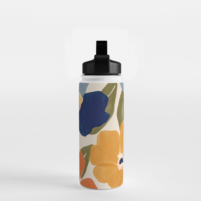 Soft Abstract Floral Garden II Water Bottle Gallery Image 2