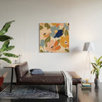 Soft Abstract Floral Garden II Wood Wall Art Gallery Image 2