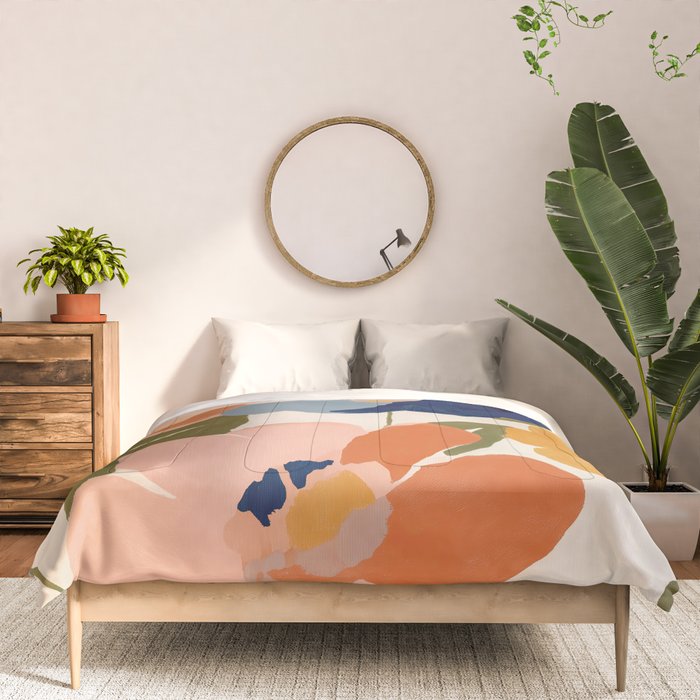 Soft Abstract Floral Garden II Comforter Gallery Image 3
