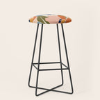 Soft Abstract Floral Garden II Stool Gallery Image 1