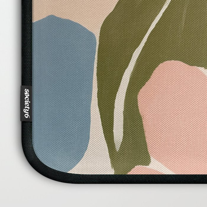 Soft Abstract Floral Garden II Laptop Sleeve Gallery Image 3