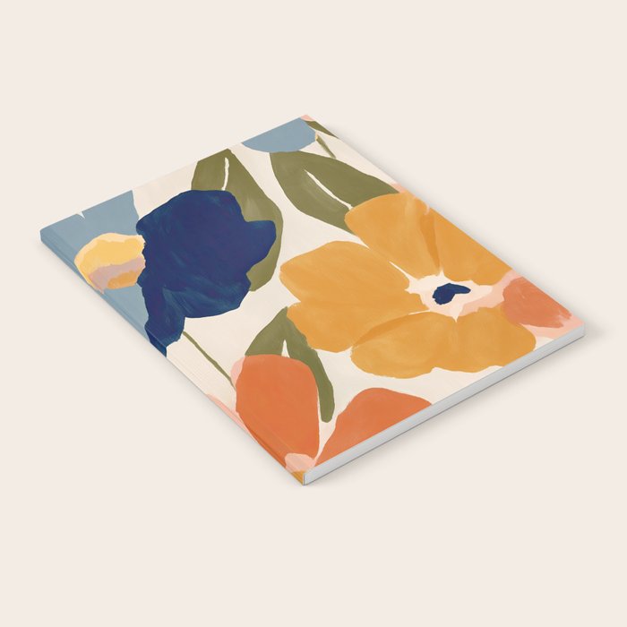 Soft Abstract Floral Garden II Notebook Gallery Image 1