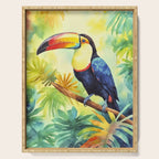 Toucans Tropical Paradise Watercolor Art Serving Tray Gallery Image 1