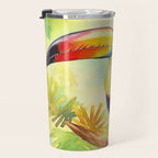 Toucans Tropical Paradise Watercolor Art Travel Mug Gallery Image 3