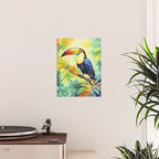 Toucans Tropical Paradise Watercolor Art Poster Gallery Image 2