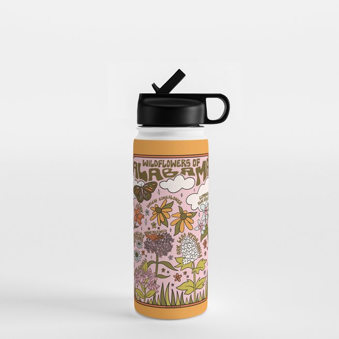 Alabama Wildflowers Water Bottle Gallery Image 1