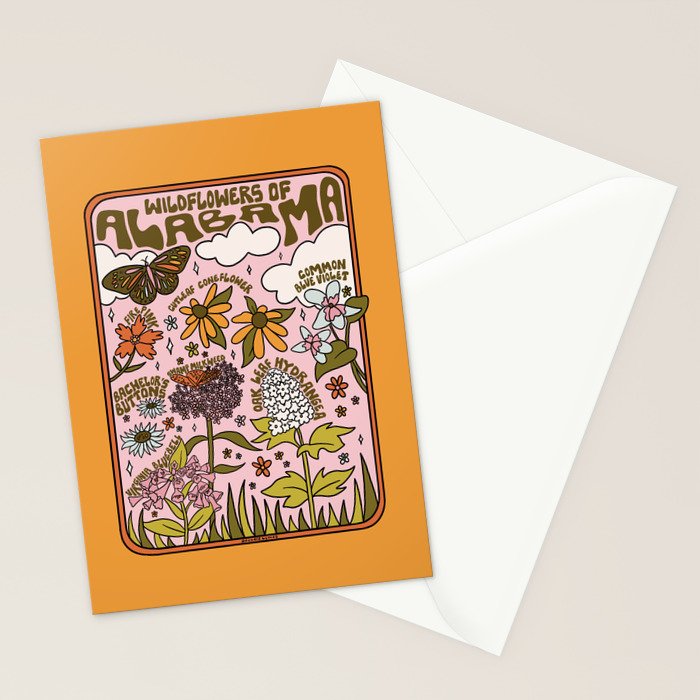 Alabama Wildflowers Stationery Card Gallery Image 2
