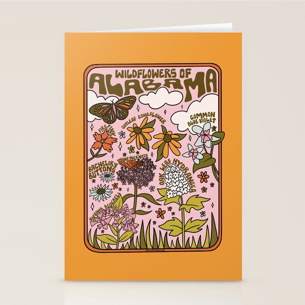 Alabama Wildflowers Stationery Card Gallery Image 1