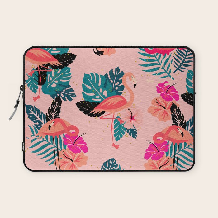 Tropical Flamingos - Pink Palette Laptop Sleeve Gallery Image 1