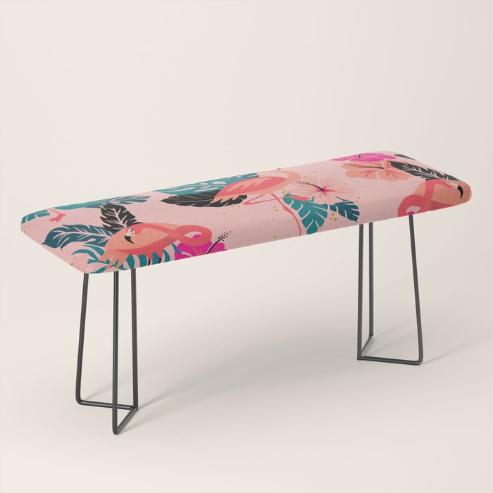 Tropical Flamingos - Pink Palette Bench Gallery Image 1