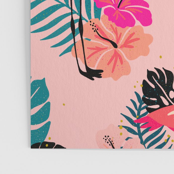 Tropical Flamingos - Pink Palette Poster Gallery Image 3