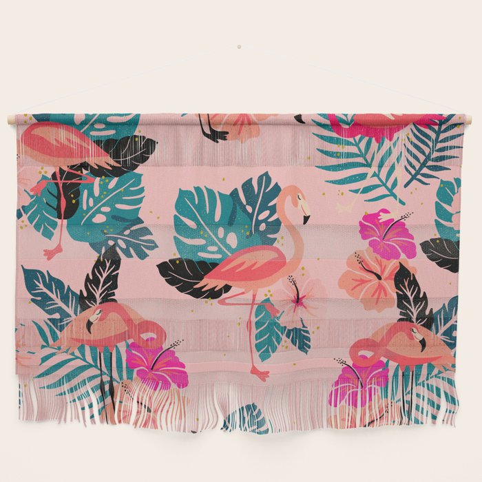 Tropical Flamingos - Pink Palette Wall Hanging Gallery Image 1