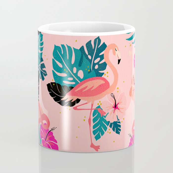 Tropical Flamingos - Pink Palette Coffee Mug Gallery Image 4