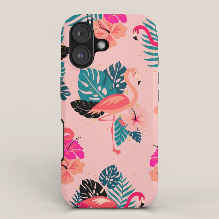 Tropical Flamingos - Pink Palette iPhone Case Gallery Image 1