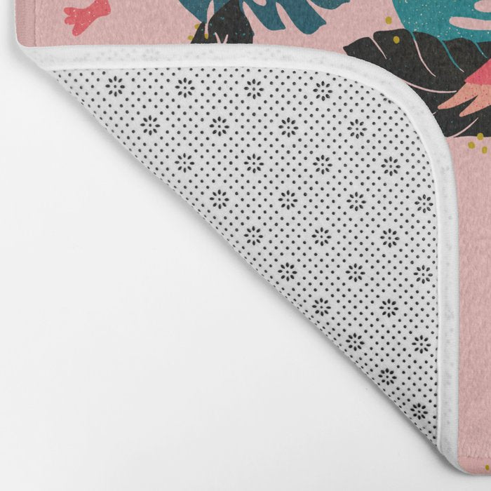 Tropical Flamingos - Pink Palette Bath Mat Gallery Image 2