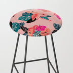 Tropical Flamingos - Pink Palette Stool Gallery Image 2