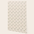 Vintage palm tree beach house pattern Wallpaper Gallery Image 2