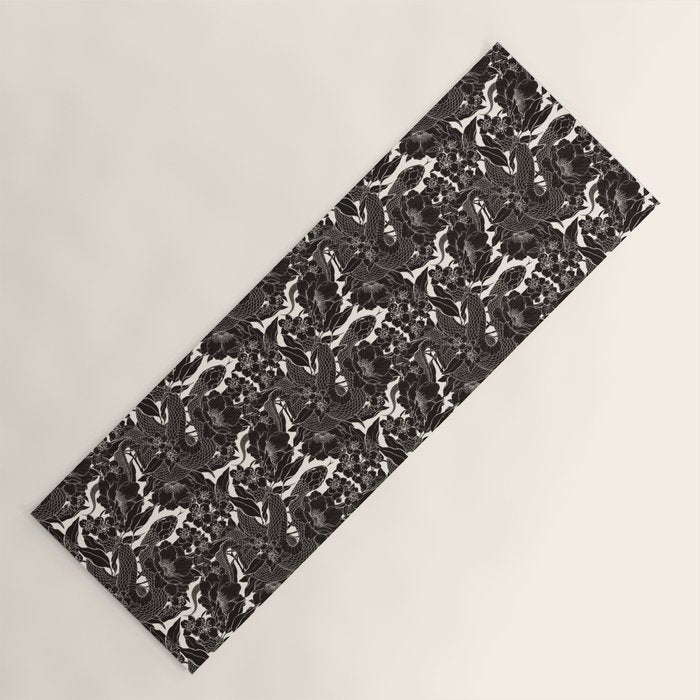 Enchanted Snake Block Print Yoga Mat Gallery Image 1
