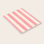 Cabana Stripe - pink & cream Notebook Gallery Image 3