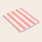 Cabana Stripe - pink & cream Notebook Gallery Image 2