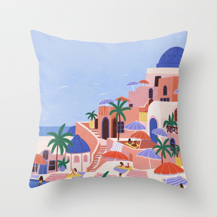 Summer Vacation Throw Pillow Gallery Image 1