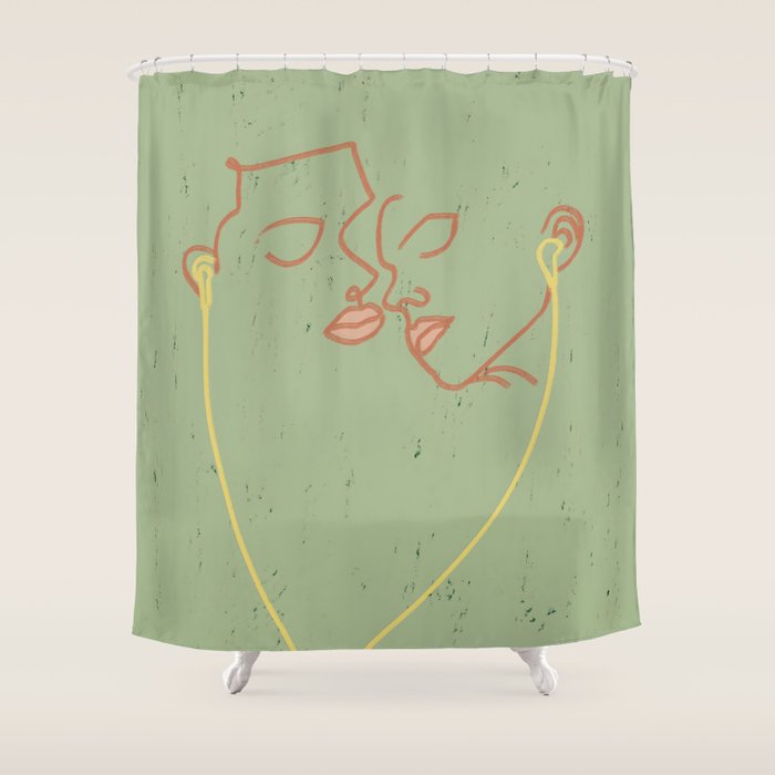 Modern Love Shower Curtain Gallery Image 1