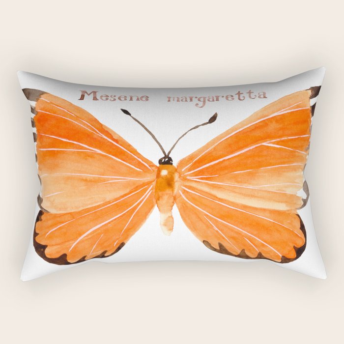 Butterfly - Mesene margaretta Rectangular Pillow Gallery Image 1
