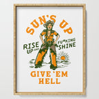 Sun's Up, Give 'Em Hell: Rise Up & Fucking Shine. Serving Tray Gallery Image 1