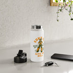 Sun's Up, Give 'Em Hell: Rise Up & Fucking Shine. Water Bottle Gallery Image 4