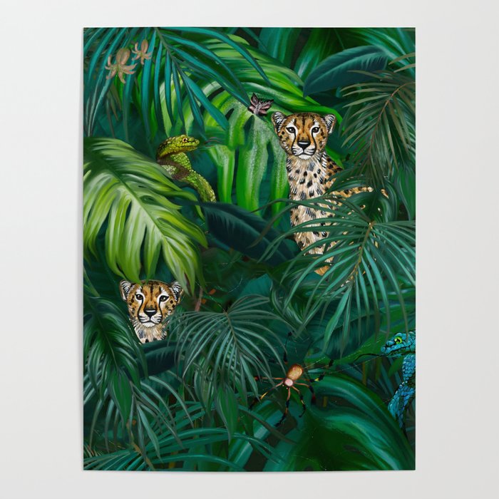 Jungle Cheetah Prints Poster Gallery Image 4