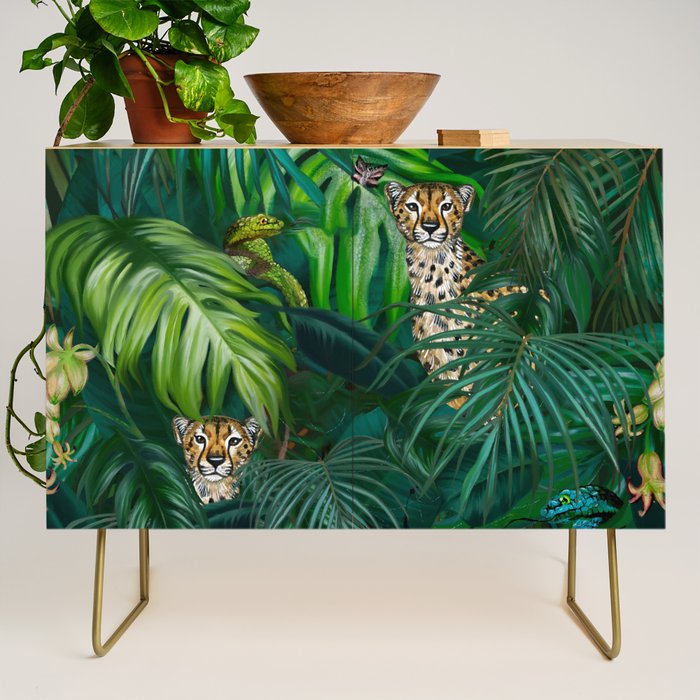 Jungle Cheetah Prints Credenza Gallery Image 1