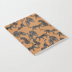 Black cheetah in sundial brown background  Notebook Gallery Image 2