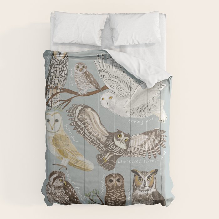 Owls Illustrated Chart Comforter Gallery Image 6
