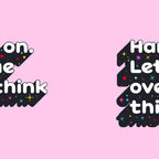 Let Me Overthink This - humorous typography Coffee Mug Gallery Image 2