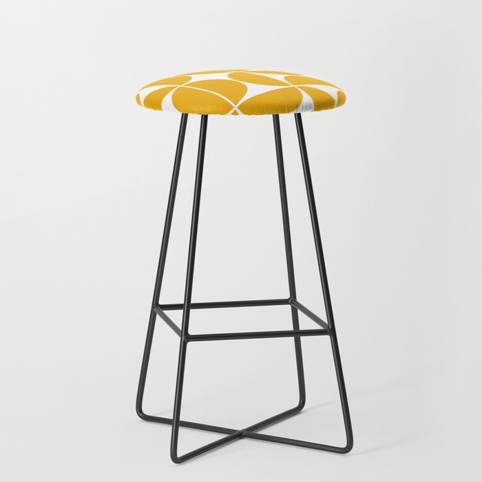 Mid Century Modern Geometric 04 Yellow Stool