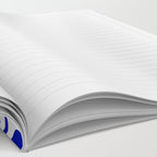 Bold Blue Dot Grid Retro Modern Pop Pattern on White Notebook Gallery Image 2