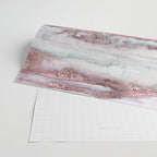 Marbled Stripes Luxury Rose Gold And Mint Glamour Wrapping Paper Gallery Image 2