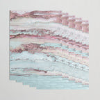 Marbled Stripes Luxury Rose Gold And Mint Glamour Wrapping Paper Gallery Image 3