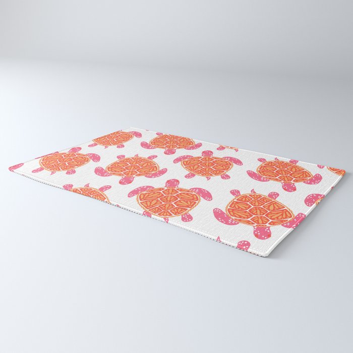Sea Turtle - Melon Palette Rug Gallery Image 3