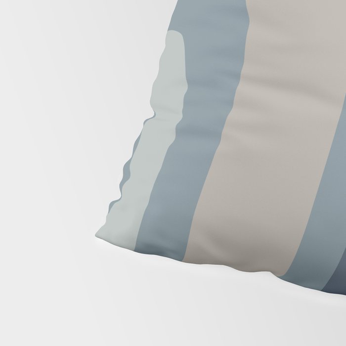 Minimal Mid-Century Modern Tiki Abstract Pattern in Neutral Blue Gray Tones Pillow Sham Gallery Image 4