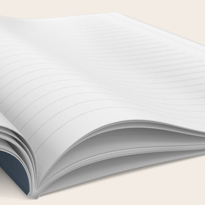 Minimal Mid-Century Modern Tiki Abstract Pattern in Neutral Blue Gray Tones Notebook Gallery Image 2