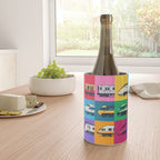 World Trains Grid Pattern Wine Chiller Gallery Image 4