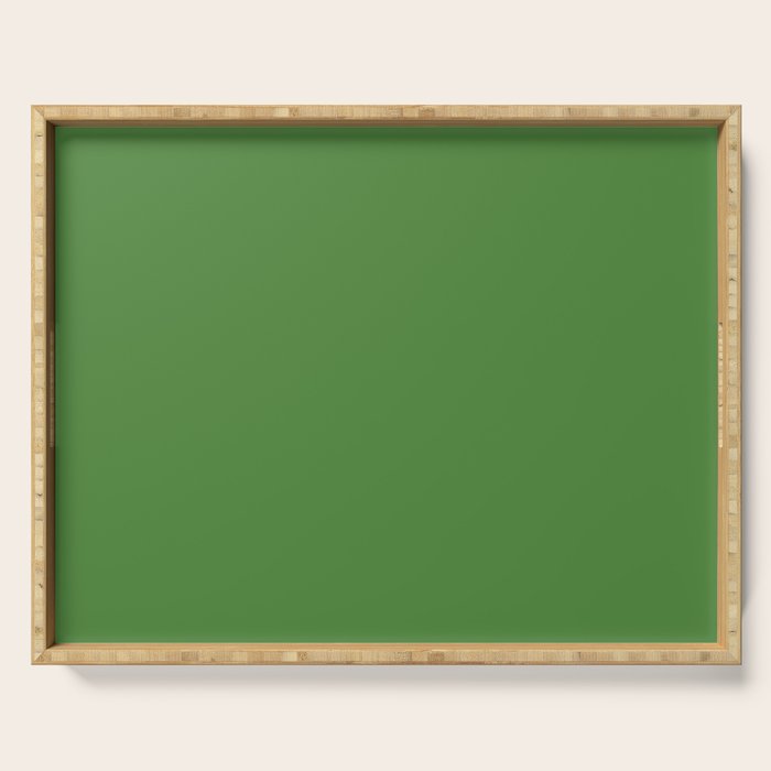 Kelly Green Solid Color Serving Tray Gallery Image 1