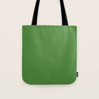 Kelly Green Solid Color Tote Bag Gallery Image 1