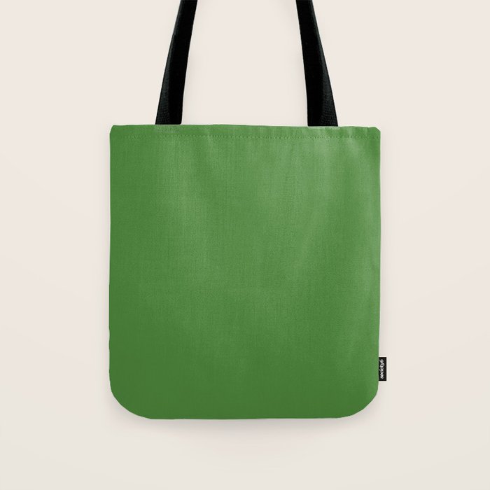 Kelly Green Solid Color Tote Bag Gallery Image 1
