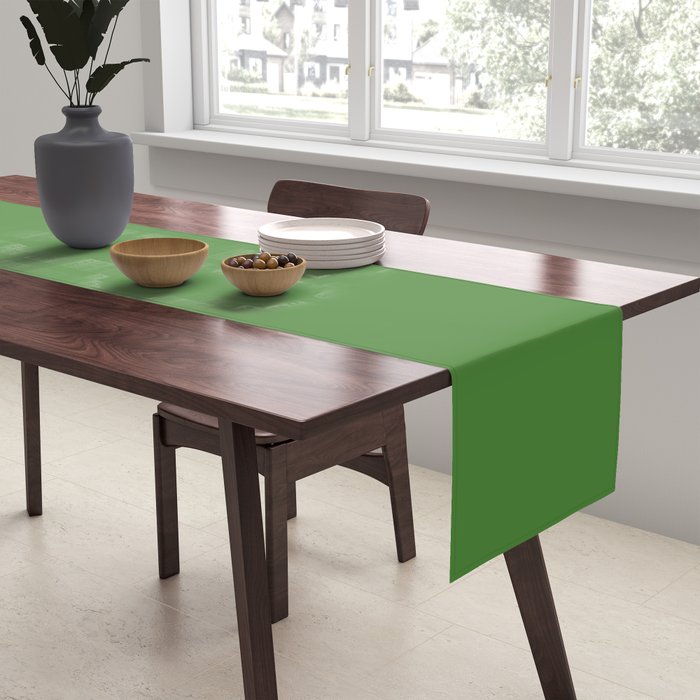 Kelly Green Solid Color Table Runner Gallery Image 2