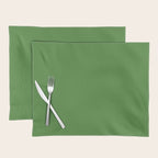 Kelly Green Solid Color Placemat Gallery Image 1