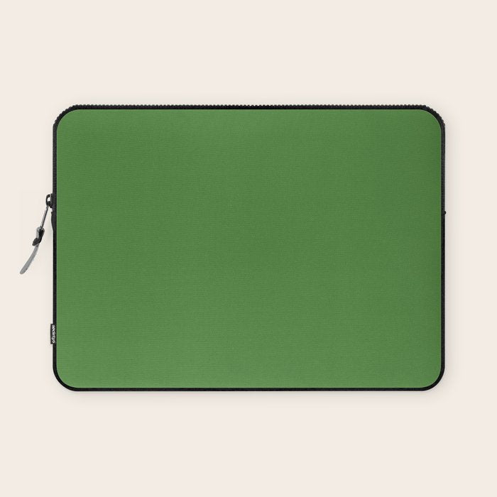 Kelly Green Solid Color Laptop Sleeve Gallery Image 1