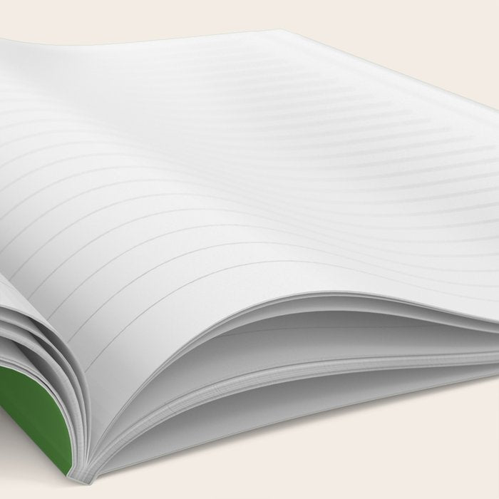 Kelly Green Solid Color Notebook Gallery Image 2
